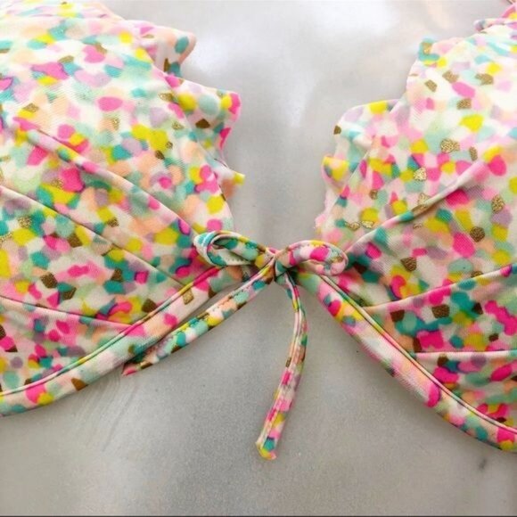 Victoria's Secret Speckled Bikini Top multi color 34D - Picture 3 of 7